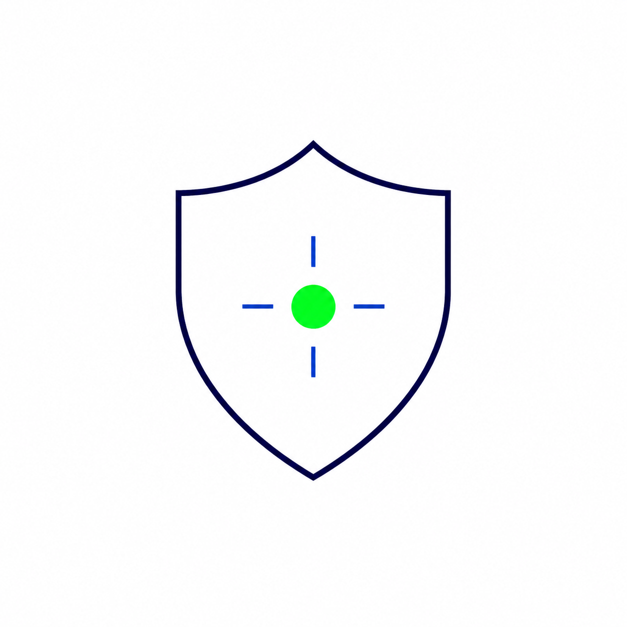 A shield representing responsible guardrails